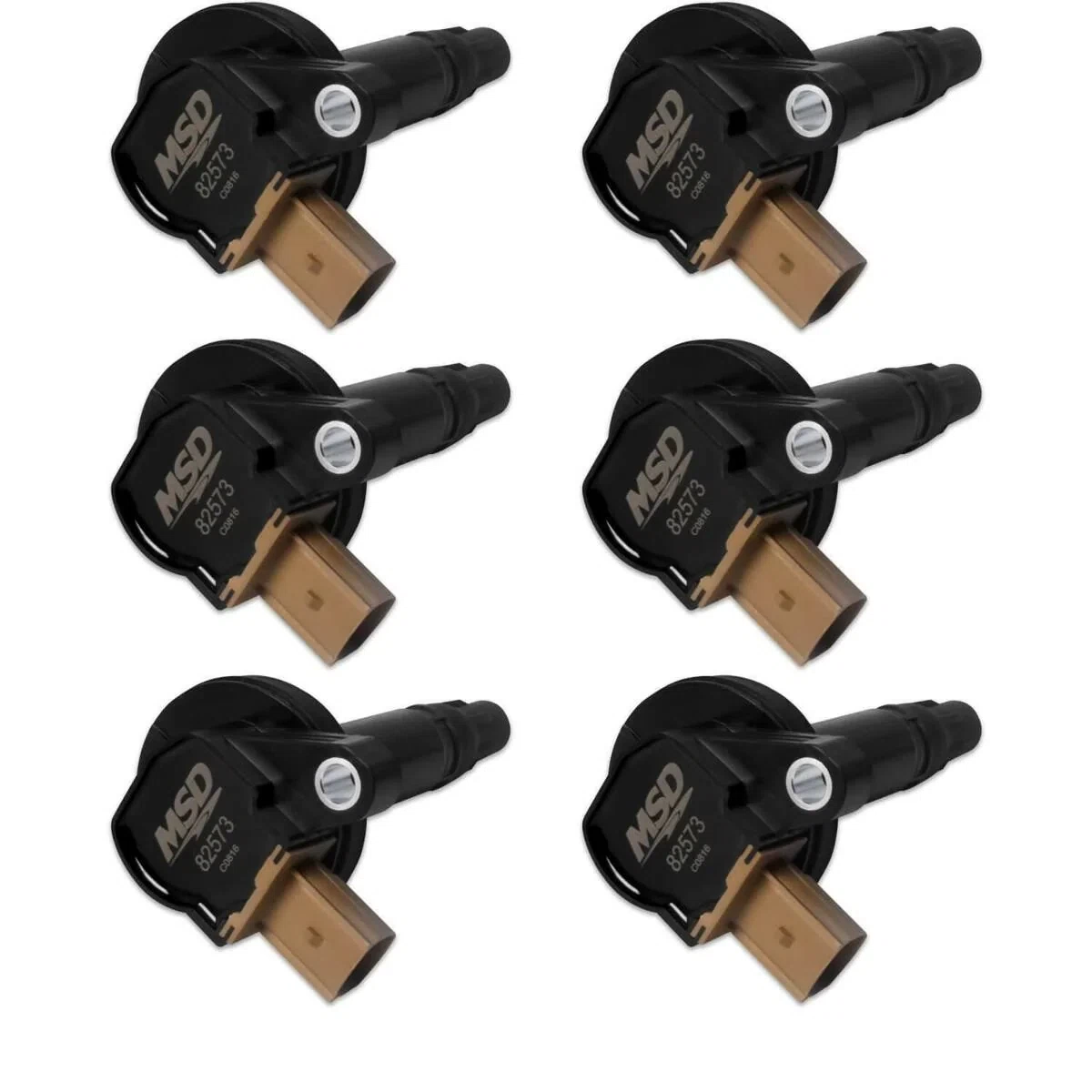 MSD Ignition Coils 2010-2016 Ford 3.5L Ecoboost V6 engines Black 6pack 825763